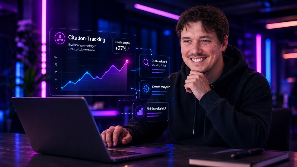 Citation-Netzwerk und Monitoring-Dashboard für Sichtbarkeit in AI-Antworten.