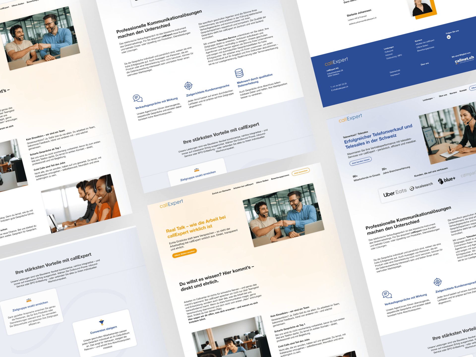 Website Entwicklung für callExpert.ch