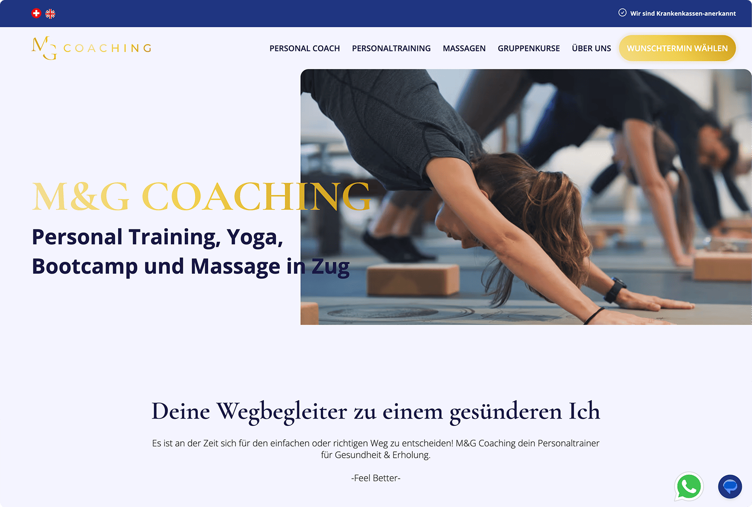 Website Relaunch für M&G Coaching