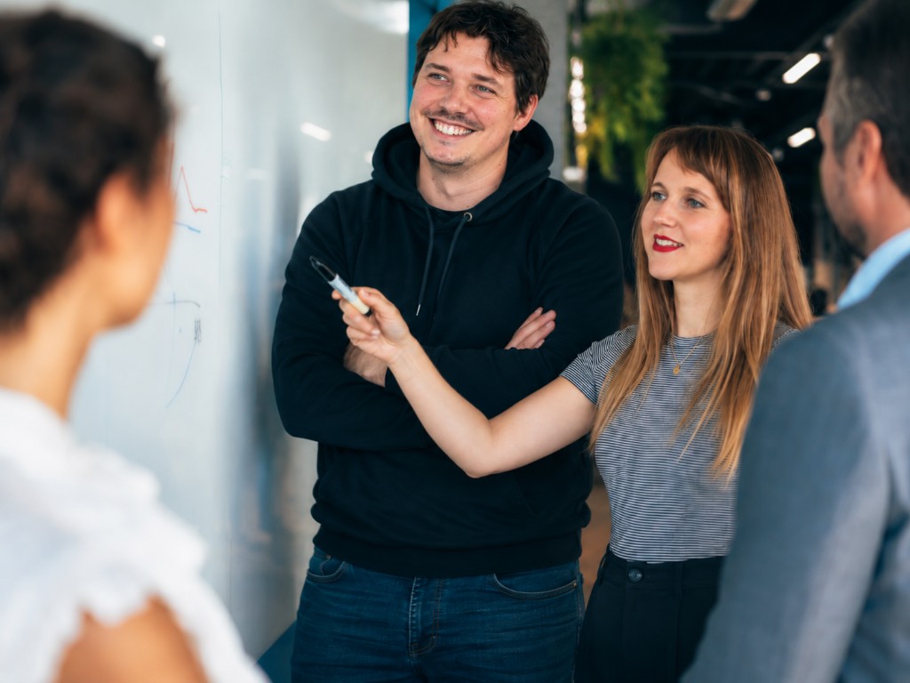 Team beim Kick-off Workshop – gemeinsam Ziele und Strategie besprechen